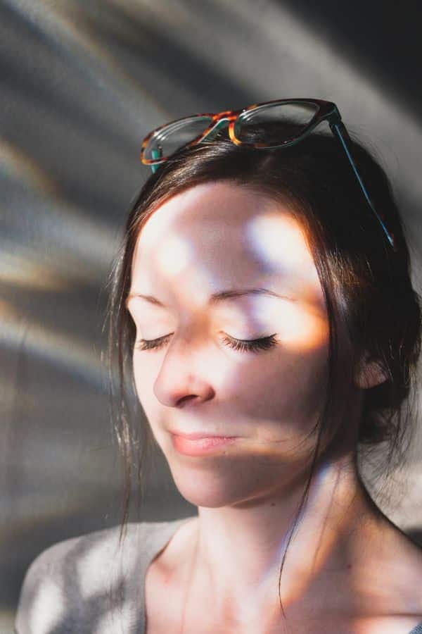 You Should Talk to Yourself Like Someone You Love! 3 closed eyed woman by a window