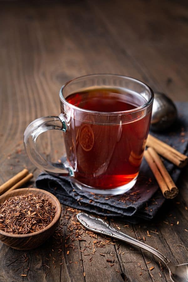 Your Definite Guide to Rooibos Tea & 7 Best Brands 3 cup of brewed rooibos tea