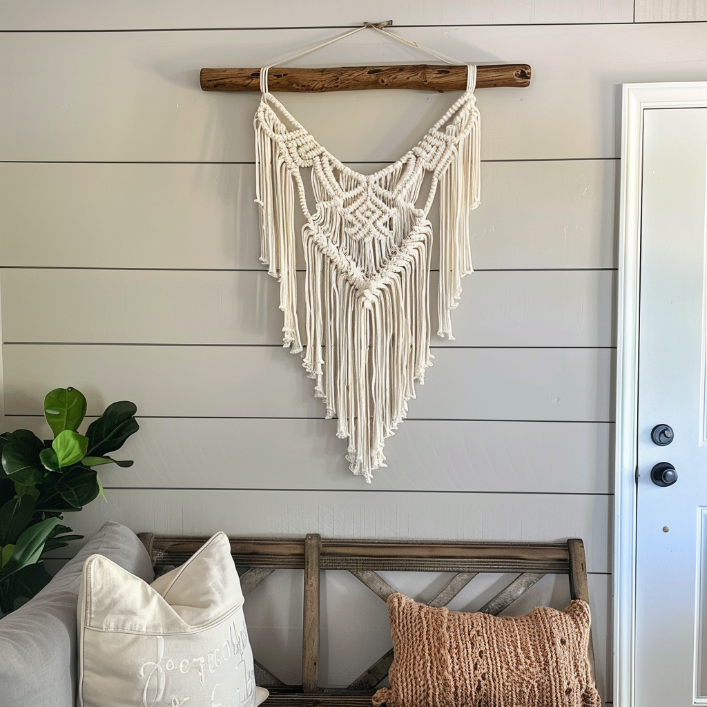 11 rustic boho living room ideas on a budget 3 Wall hanging to explain. RUSTIC BOHO LIVING ROOM IDEAS ON A BUDGET